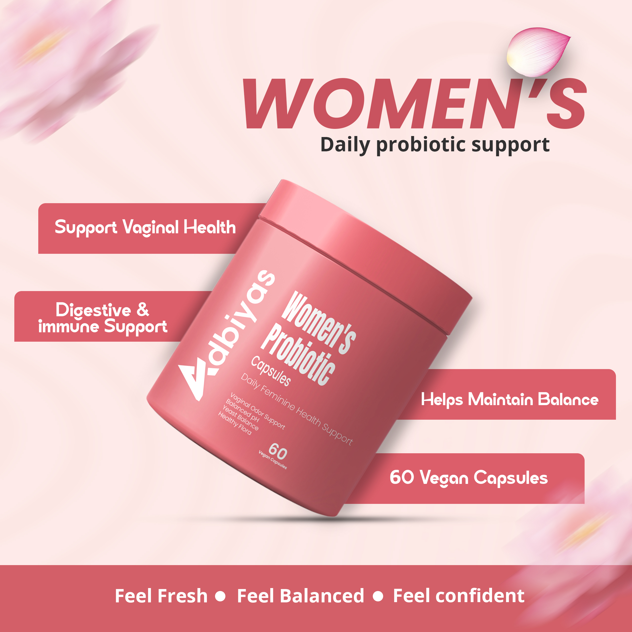 Women's Daily Probiotic Support - Support Vaginal Health